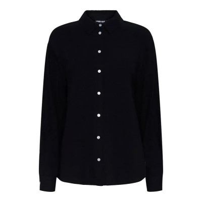 риза,с,дълъг,ръкав,дамски,блузи,дамски,ризи,pieces,vinsty,long,sleeve,shirt,black,(black)