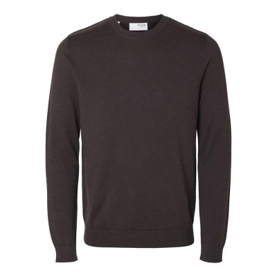блуза,мъжки,пуловери,selected,berg,b,sweater,brown,(chocolate,torte,detail,melange)