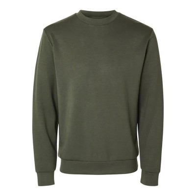 блуза,мъжки,пуловери,selected,emanuel,soft,sweatshirt,green,(forest,night)
