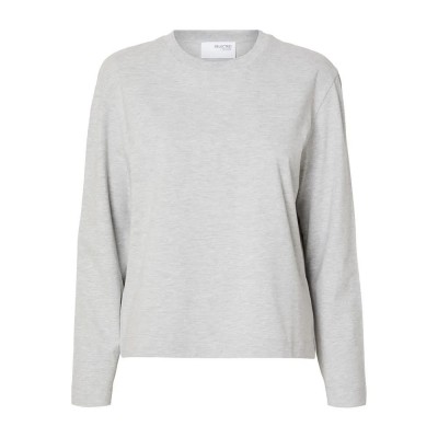 тениска,дамски,тениски,selected,essential,boxy,long,sleeve,t,shirt,grey,(light,grey,melange)
