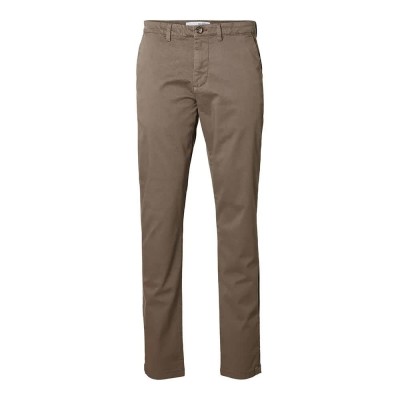 панталони,тип,чино,мъжки,панталони,selected,new,miles,slim,fit,chino,pants,morel,(brown)