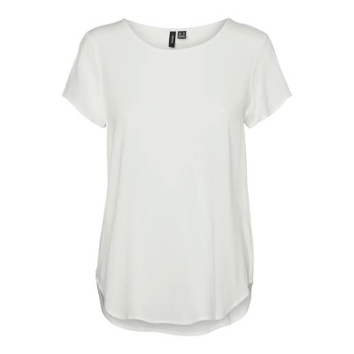 тениска,дамски,тениски,vero,moda,bella,short,sleeve,t,shirt,snow,white,(white)