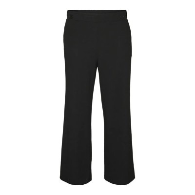 панталони,дамски,панталони,vero,moda,curve,liva,wide,fit,high,waist,pants,black,(black)