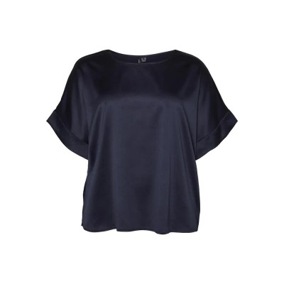 сако,дамски,блузи,дамски,ризи,vero,moda,curve,merle,short,sleeve,blouse,blue,(navy,blazer)
