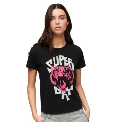 тениска,дамски,тениски,superdry,indigo,workwear,cap,lo,fi,rock,graphic,fitted,short,sleeve,t,shirt,pink