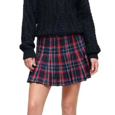 пола,дамски,поли,и,рокли,superdry,mid,rise,check,short,skirt,red,(blue,red,check)