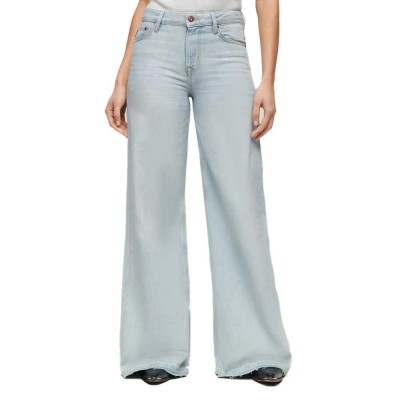 дънки,дамски,панталони,superdry,raw,hem,wide,flare,high,waist,jeans,grey