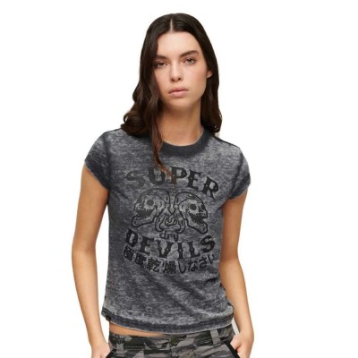 тениска,дамски,тениски,superdry,retro,rocker,short,sleeve,t,shirt,grey