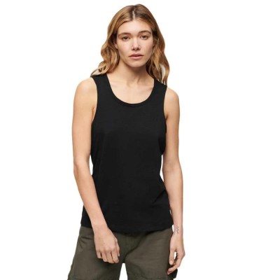 тениска,дамски,тениски,superdry,scoop,neck,sleeveless,t,shirt,black