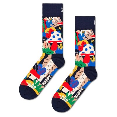 чорапи,мъжки,чорапи,happy,socks,forest,half,long,socks,multicolor,(navy)