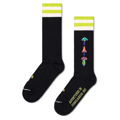 чорапи,мъжки,чорапи,happy,socks,fungilandia,2023,crew,socks,black,(multicolor)