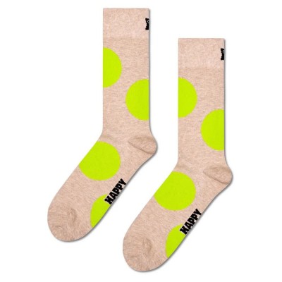 чорапи,мъжки,чорапи,happy,socks,jumbo,dot,half,long,socks,beige,(beige,yellow)