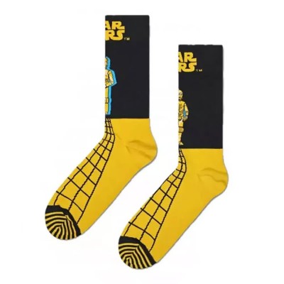 чорапи,мъжки,чорапи,happy,socks,star,wars™,c,3po,half,long,socks,yellow,(dark,yellow)