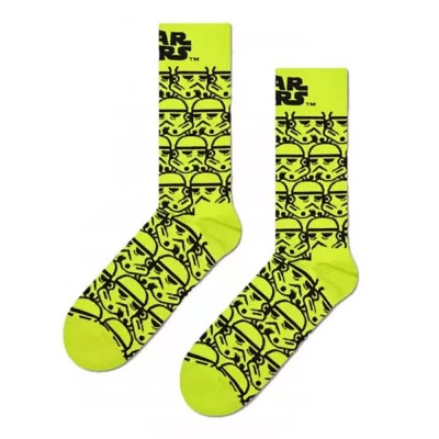 чорапи,мъжки,чорапи,happy,socks,star,wars™,storm,trooper,half,long,socks,yellow,(yellow)