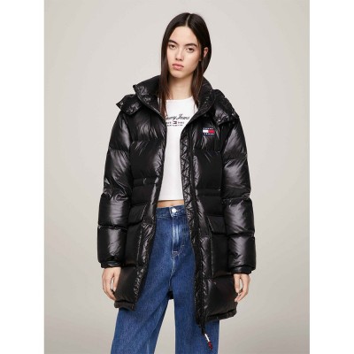 палто,дамски,якета,и,палта,tommy,jeans,midi,alaska,coat,black