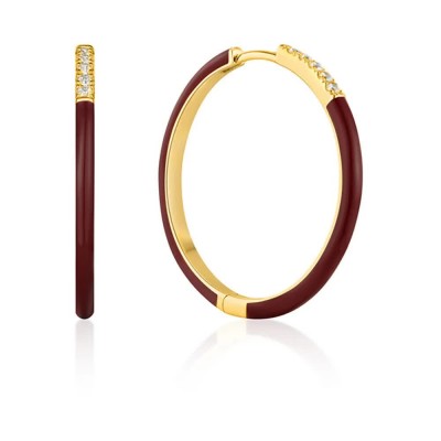 бижутерия,ania,haie,e031,03g,r,earrings,golden,(red)