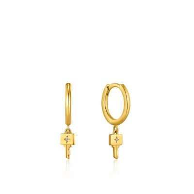 бижутерия,ania,haie,e032,04g,earrings,golden,(grey)