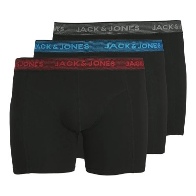 боксерки,мъжко,бельо,jack,&,jones,boxers,3,units,black,(asphalt,pack,hawaian,ocean,fiery,red)