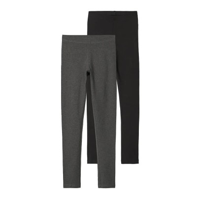 детски,клинове,name,it,vivian,l,leggings,2,units,grey,(dark,grey,melange,pack,packed,with,black)