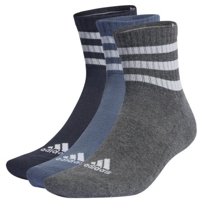 чорапи,дамски,чорапи,adidas,cushioned,sportswear,mid,3,stripes,short,socks,3,pairs,multicolor,(legend,ink,preloved,ink,dark,grey,heather)