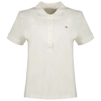 шапка,дамски,блузи,с,яка,gant,slim,sheild,cap,pique,short,sleeve,polo,white