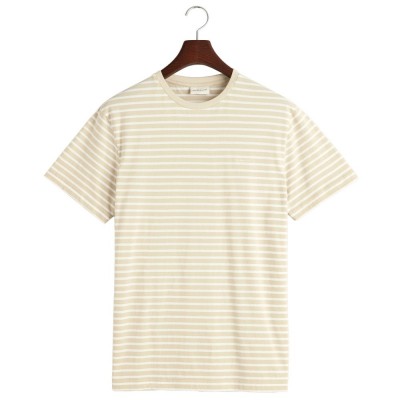 тениска,мъжки,тениски,gant,striped,t,shirt,short,sleeve,t,shirt,yellow