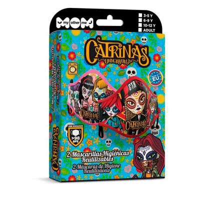 други,аксесоари,mom,catrinas,premium,face,mask,multicolor