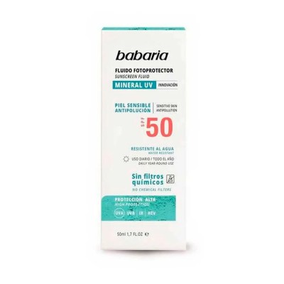 козметика,за,защита,от,слънце,babaria,mineral,cream,spf,50,75ml,white,(multicolor)