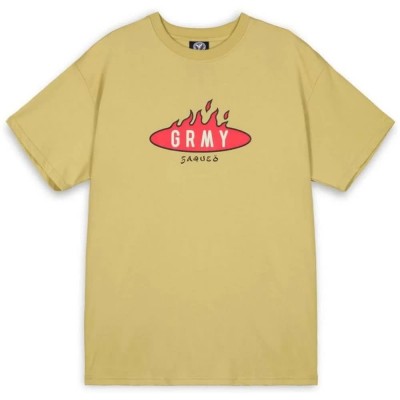 тениска,мъжки,тениски,grimey,burn,in,flames,short,sleeve,t,shirt,green,(khaki)