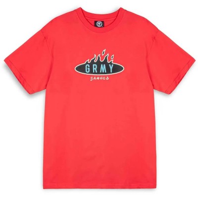 тениска,мъжки,тениски,grimey,burn,in,flames,short,sleeve,t,shirt,red