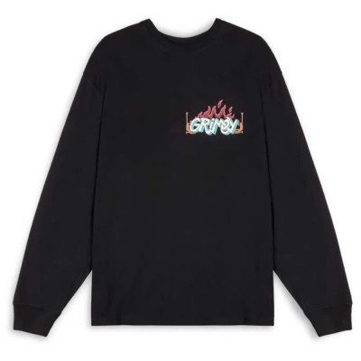 тениска,мъжки,тениски,grimey,jurassic,proud,long,sleeve,t,shirt,black