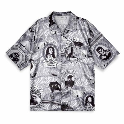 риза,с,дълъг,ръкав,мъжки,ризи,grimey,supastar,satin,long,sleeve,shirt,black