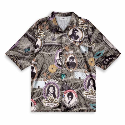 риза,с,дълъг,ръкав,мъжки,ризи,grimey,supastar,satin,long,sleeve,shirt,multicolor