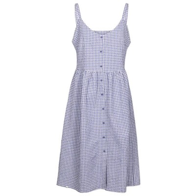 рокля,дамски,поли,и,рокли,trespass,dorothy,dress,indigo,tone,gingham,(purple)