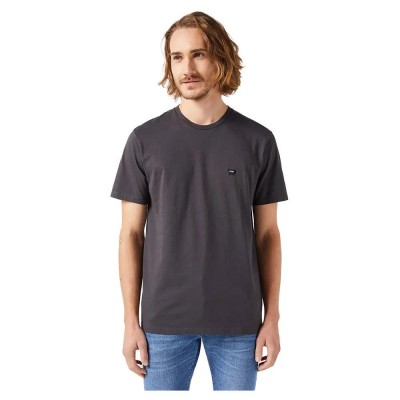 тениска,мъжки,тениски,wrangler,112351320,sign,off,short,sleeve,t,shirt,grey,(faded,black)