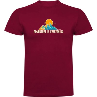 тениска,мъжки,тениски,kruskis,adventure,is,everything,short,sleeve,t,shirt,dark,red,(red)