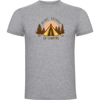тениска,мъжки,тениски,kruskis,go,free,go,lively,short,sleeve,t,shirt,heather,grey,(grey)
