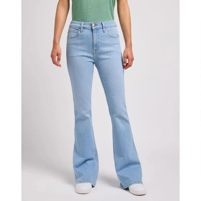 дънки,дамски,панталони,lee,breese,flare,fit,jeans,blue,(stark,bleach)