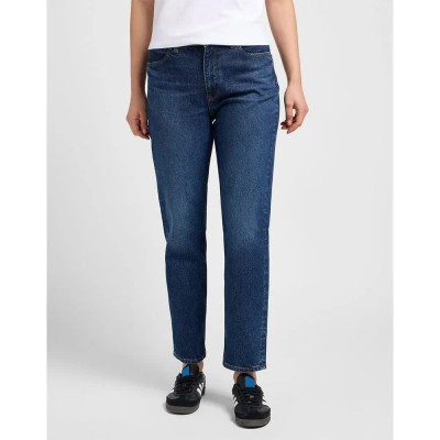 дънки,дамски,панталони,lee,carol,straight,fit,jeans,blue,(dark,humor)