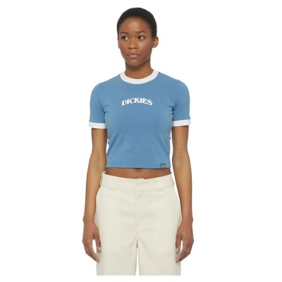 фланелка,с,къс,ръкав,дамски,топове,dickies,herndon,ringer,short,sleeve,top,blue,(coronet,blue)