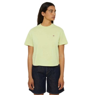 тениска,дамски,тениски,dickies,oakport,short,sleeve,t,shirt,yellow,(pale,green)