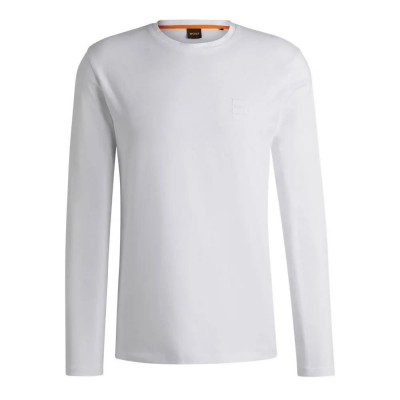тениска,мъжки,тениски,дамски,тениски,boss,tacks,orange,long,sleeve,t,shirt,white,(white)