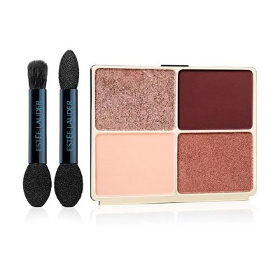 очна,линия,estee,lauder,quads,aubergine,rec,eyeshadow,palette,brown