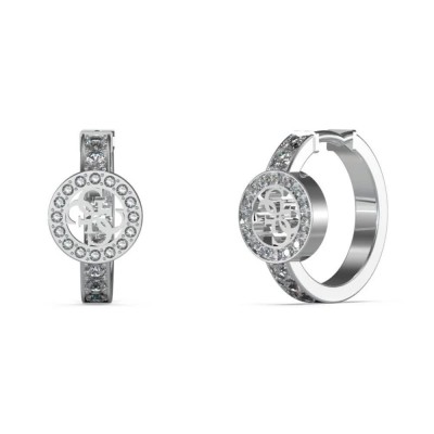 бижутерия,guess,jube03138,huggie,me,earrings,silver,(silver)
