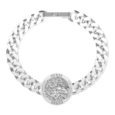 бижутерия,guess,jumb03008,lion,king,bracelet,silver,(silver)