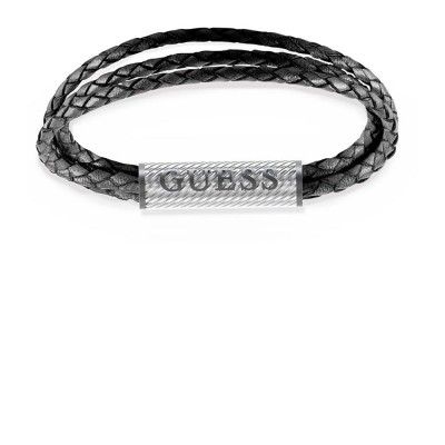 бижутерия,guess,jumb03033jwstbks,bond,street,bracelet,silver
