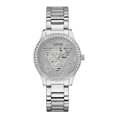 часовник,часовници,guess,lady,idol,watch,silver