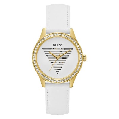 часовник,часовници,guess,lady,idol,watch,white,(golden)