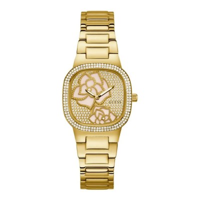 часовник,часовници,guess,rose,bud,watch,golden