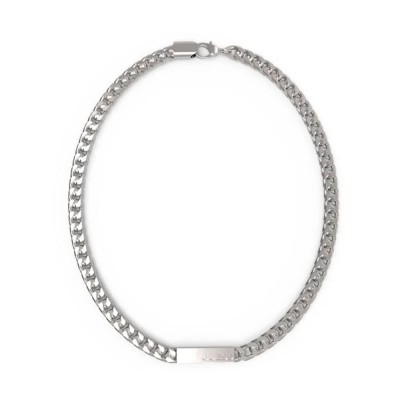 бижутерия,guess,x,logo,necklace,silver